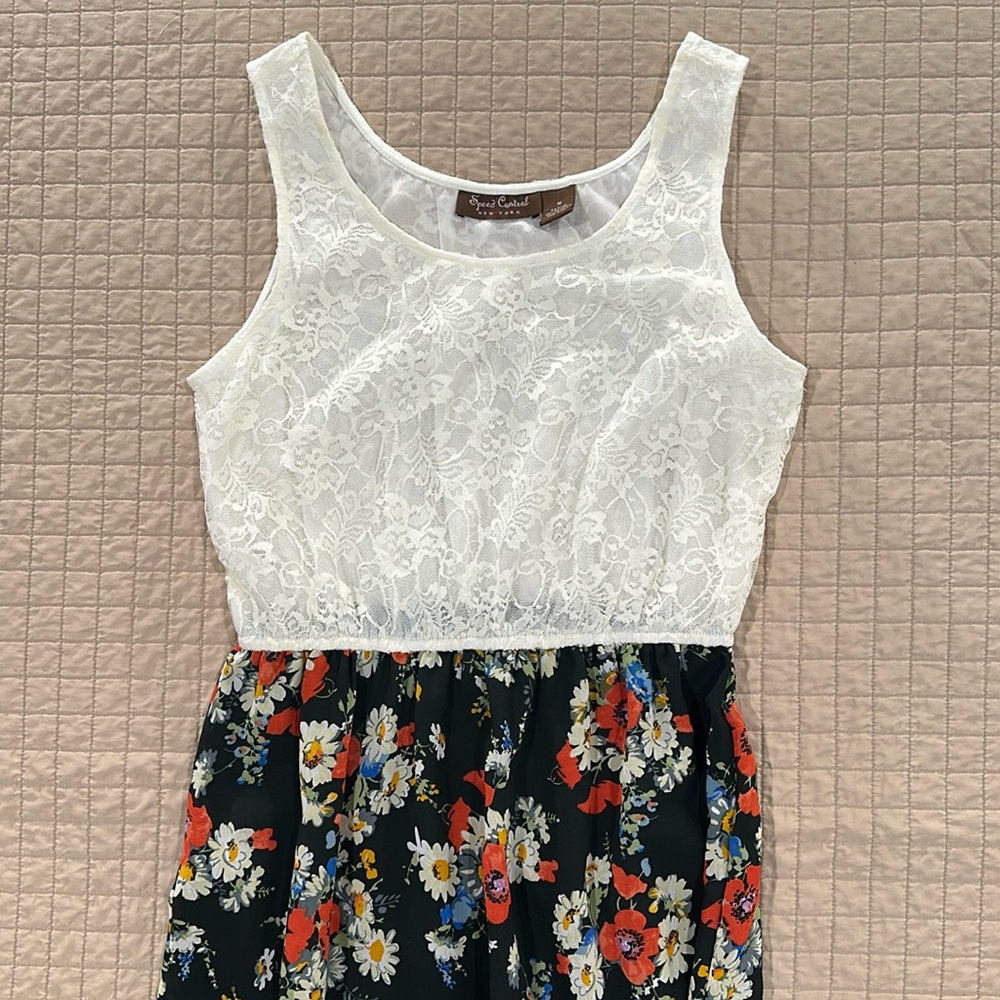 Speed Control New York Floral Lace Tank Midi Dress – Women’s Size Medium